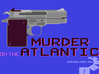 Murder On The Atlantic title screen for Commodore 64